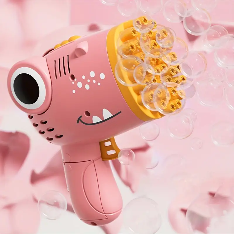 Dino Bubbelpistol – 40 Munstycken För Hundratals Bubblor | Lekglädje För Barn