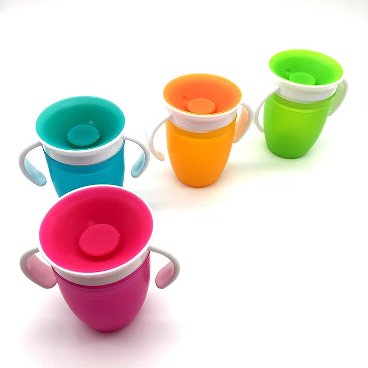 Läckfri Baby Drickmugg 360° | Självständigt Drickande Utan Spill | Säker & BPA-fri