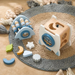 Pedagogiskt Trä-Rymdbyggklossar | SpaceBuild Kreativt & Montessori-leksaker
