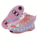 GlowSkate LED Rullskridsko Sneakers med Vingar – Flickor | Stl. 29-37