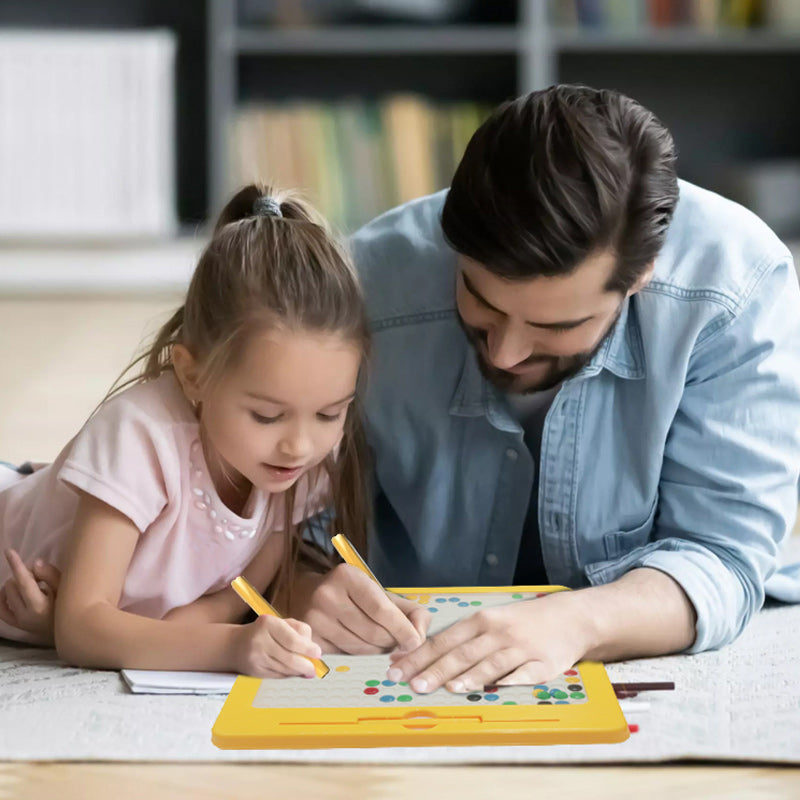 CreativBoard Magnetiskt Ritbord för Barn – Pedagogisk Leksak för Kreativitet och Färdigheter, 4–6 År