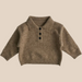 Pikétröja – Moga Unisex, Beige/Brun, Bomull, Ull, Storlek 1–7 år