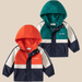Regnjacka – Thim Pojkar, Grön/Orange/Blå, Polyester, Storlek 2–8 år