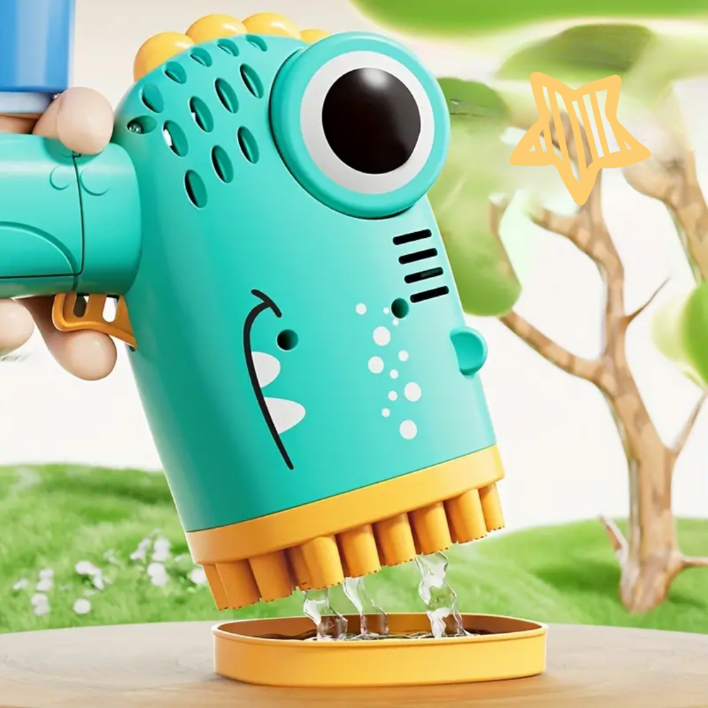 Dino Bubbelpistol – 40 Munstycken För Hundratals Bubblor | Lekglädje För Barn