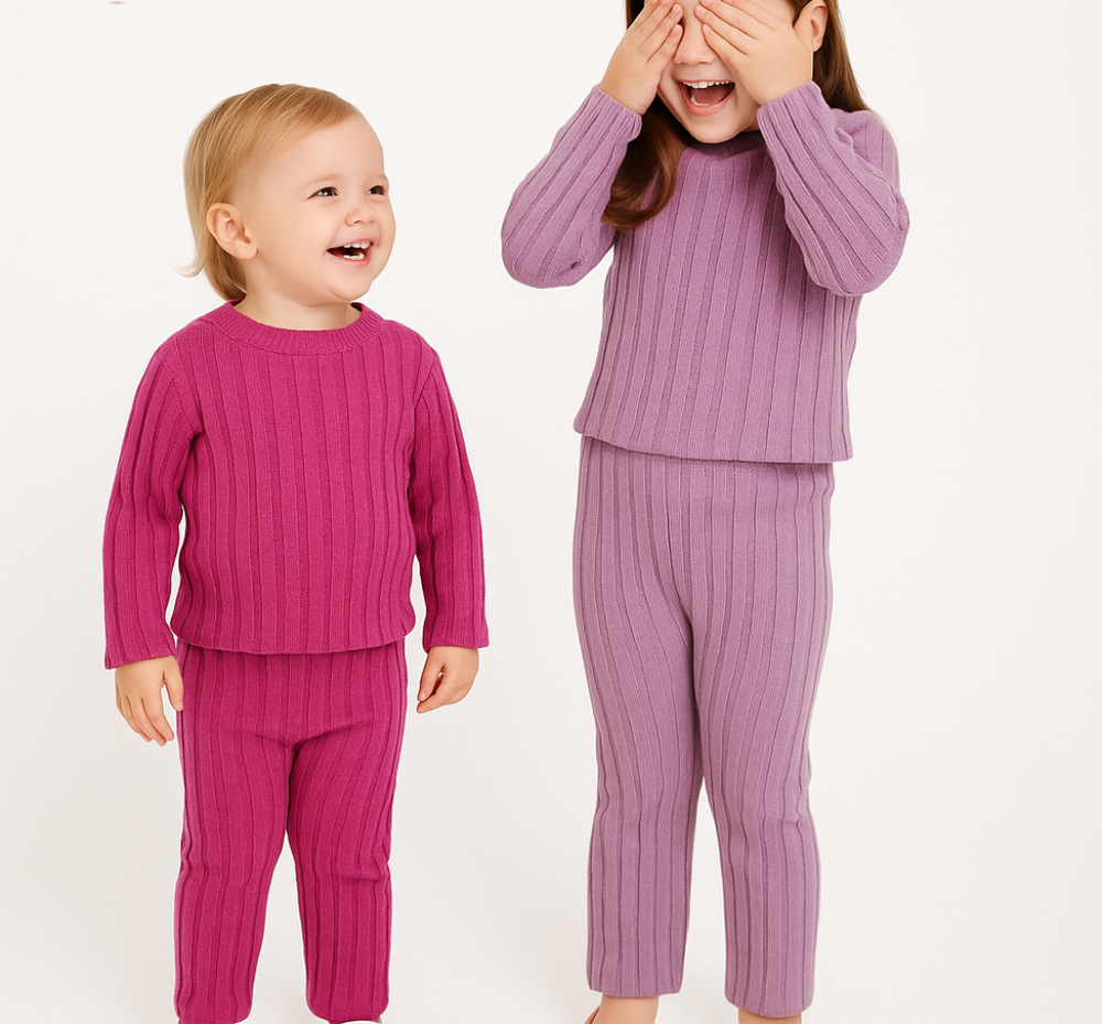 ComfortFit Träningsset Flickor – Mjukt, Stretchigt & Stilrent för Aktiva Barn 2–4 År