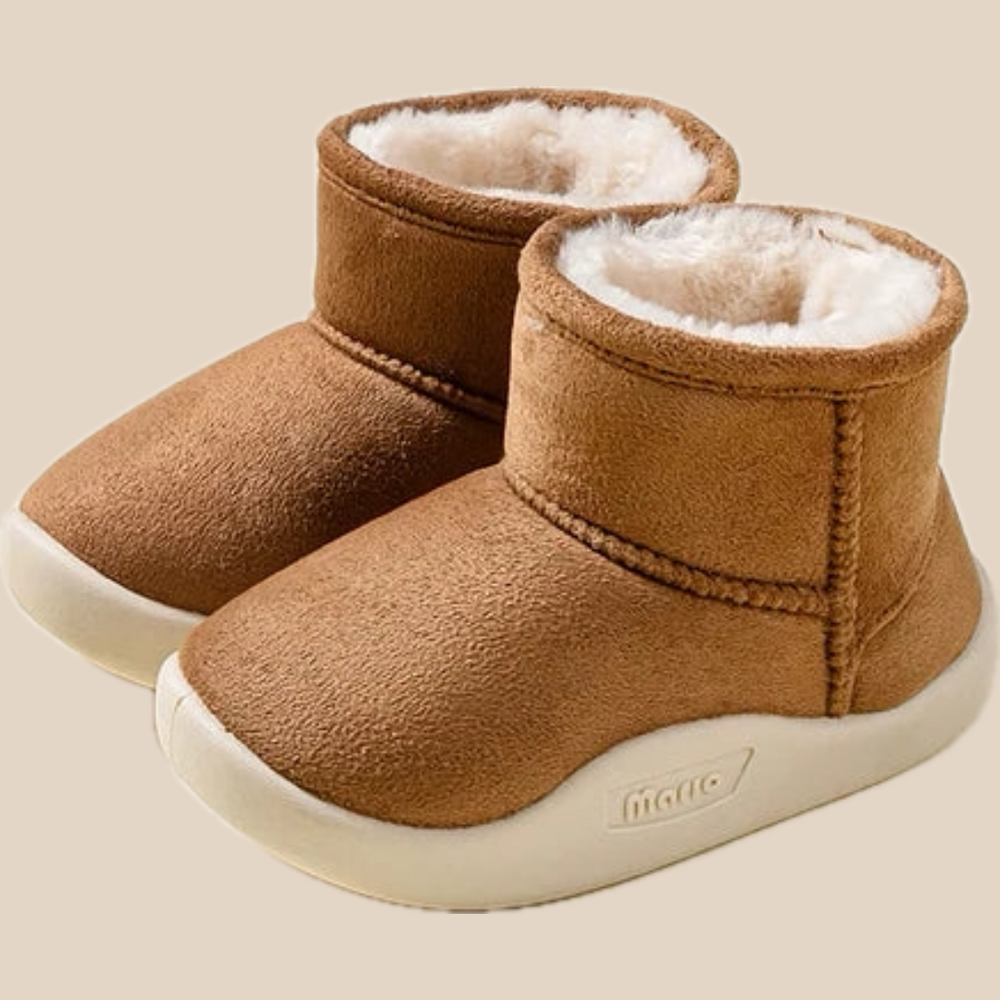 Varma Vinterstövlar – Abuya Unisex, Beige/Brun/Blå/Rosa, Mocka, Storlek 14–20