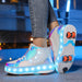GlowSkate LED Rullskridsko Sneakers med Vingar – Flickor | Stl. 29-37
