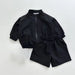 Trendig Bomber-outfit för Barn – Baby, Småbarn, Förskolebarn, Svart/Vit, Bomull, Storlek 0–5 År