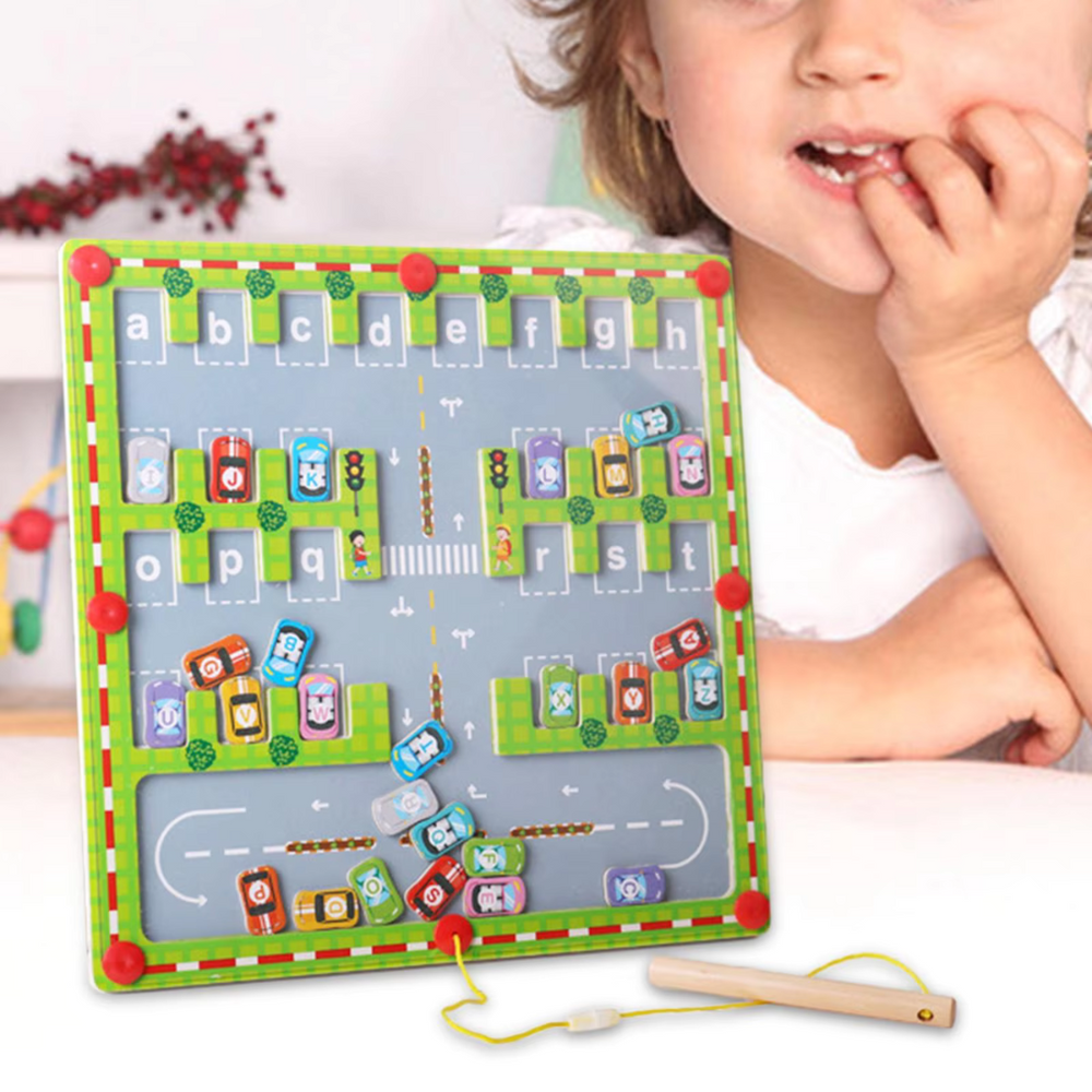 Magnetiskt Alfabet Spelbräde – Lär Bokstäver & Motorik | Pedagogiskt Montessori leksak 3+