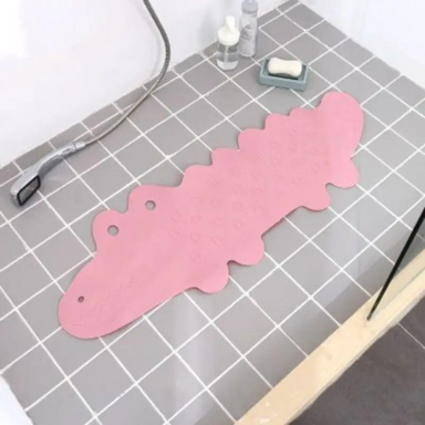 Säker Anti-Slip Badmatta för Barn | SplashSafe Krokodildesign | Stabil & Hållbar