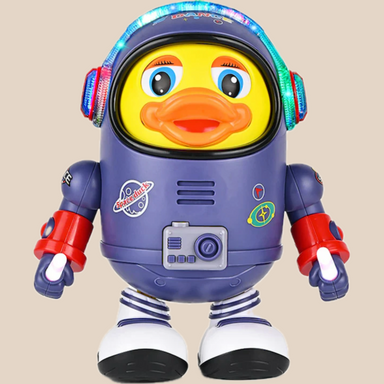 Astronautanka – Pedagogisk Leksak för Baby, Gul/Blå, BPA-fri, Från 6 Månader