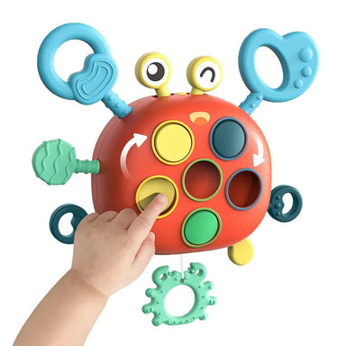 CleverCrabby™ Interaktivt Leksak för Småbarn – Stimulera Motorik & Kognition med den Glada Krabban