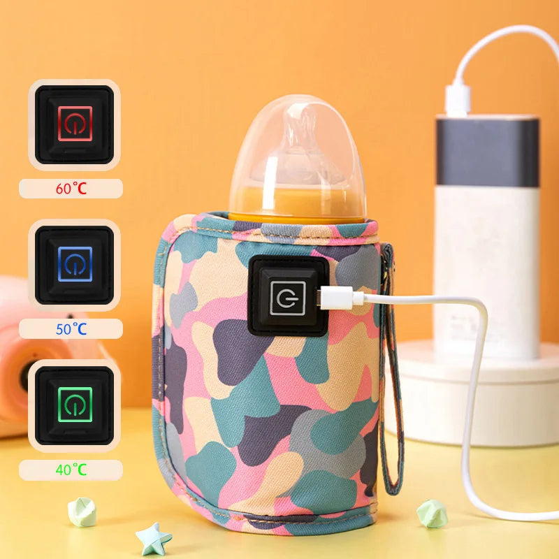 Bärbar Babyflaskvärmare – Värm Mjölk På Språng på Minuter | USB & Type-C Anslutning