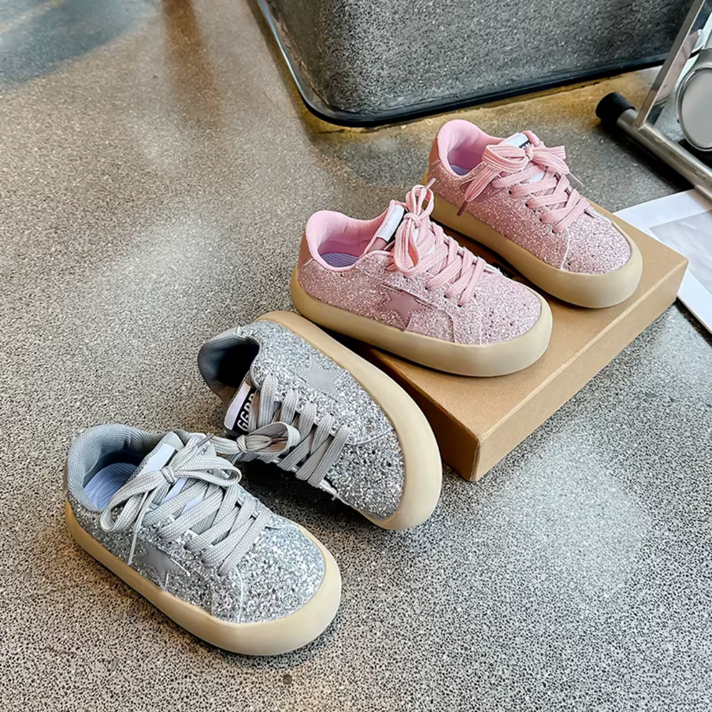 Glitter Sneakers Flicka – Bekväma & Stilsäkra Barnskor | Lumina Kids
