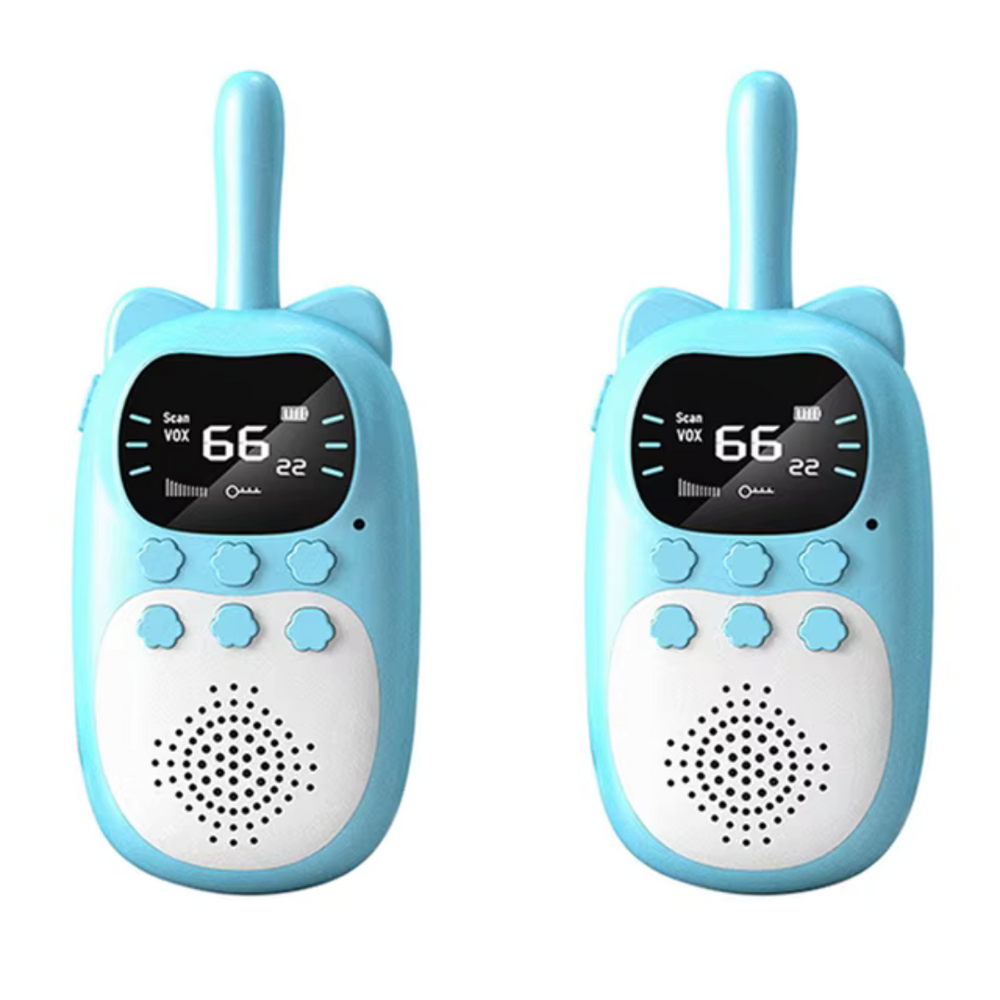 Walkie-talkies för barn – Uppladdningsbart set med räckvidd upp till 3 km