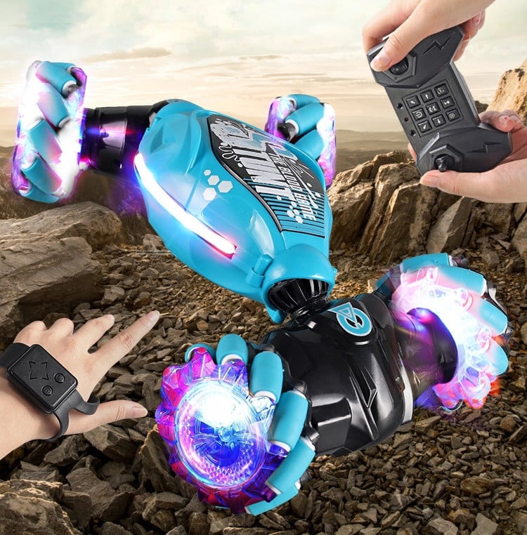 Stuntbil med Handstyrning – 360° Flips & 4WD | För Pojkar 6–14 år – GravityRider X16