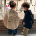 Vindjacka med huva – Conakry Unisex, Beige/Svart, Polyester, Storlek 2–6 år