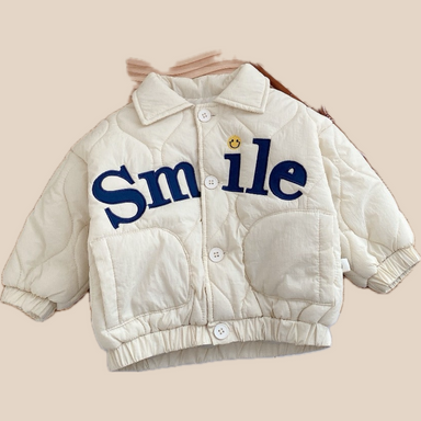 Jacka - Smile Unisex, Blå/Beige, Polyester, Storlek 0–6 år