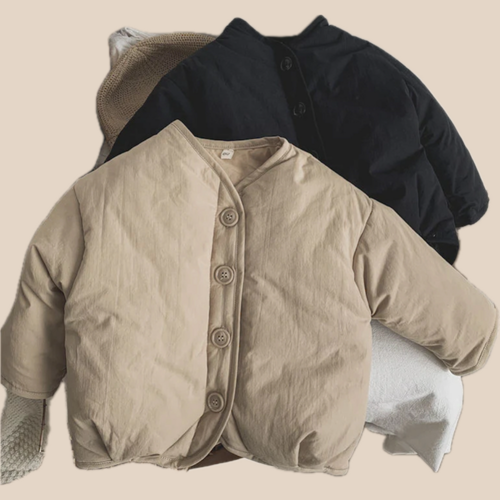 Jacka – Ula Unisex, Svart/Brun, Polyester, Storlek 1–7 år