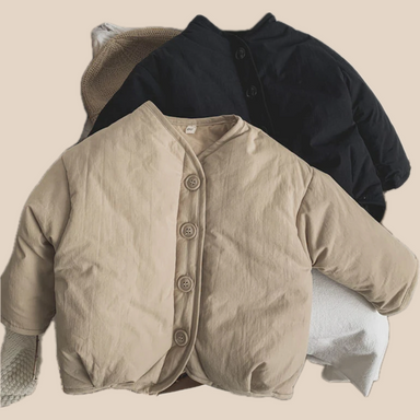 Jacka – Ula Unisex, Svart/Brun, Polyester, Storlek 1–7 år