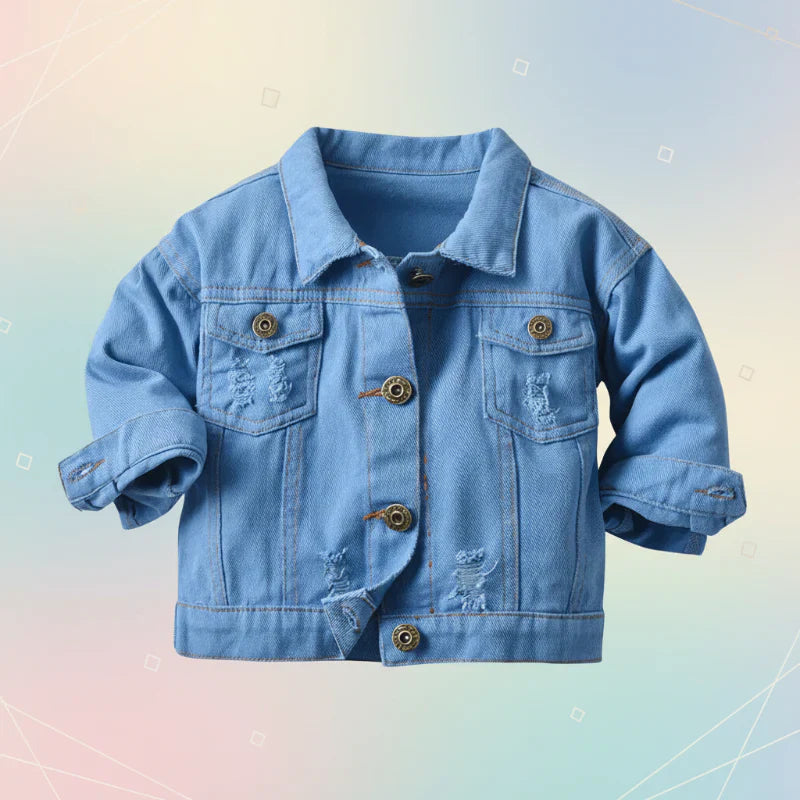 Candy Color Jeansjacka Barn – Lätt Denimjacka | 6Mån-7år