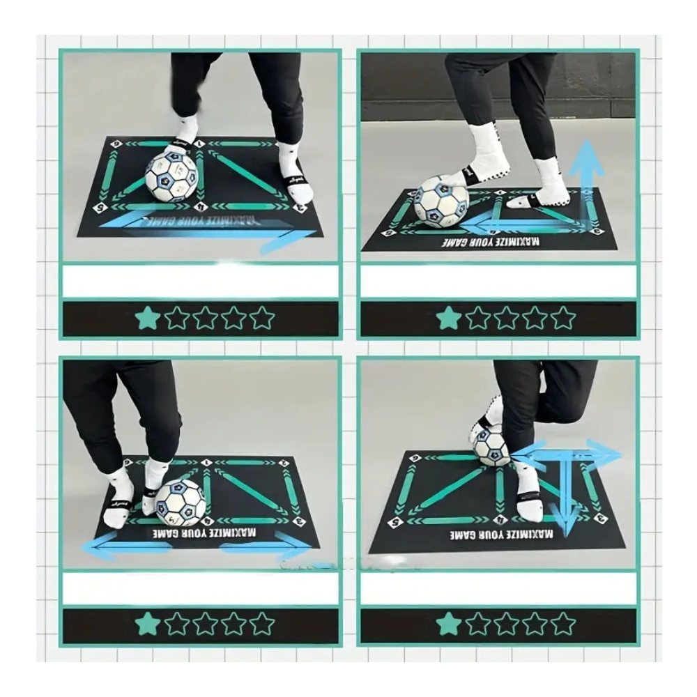 Fotbollsträningsmatta för barn – SkillZone Pro Mat | Träna bollkontroll & fotarbete hemma