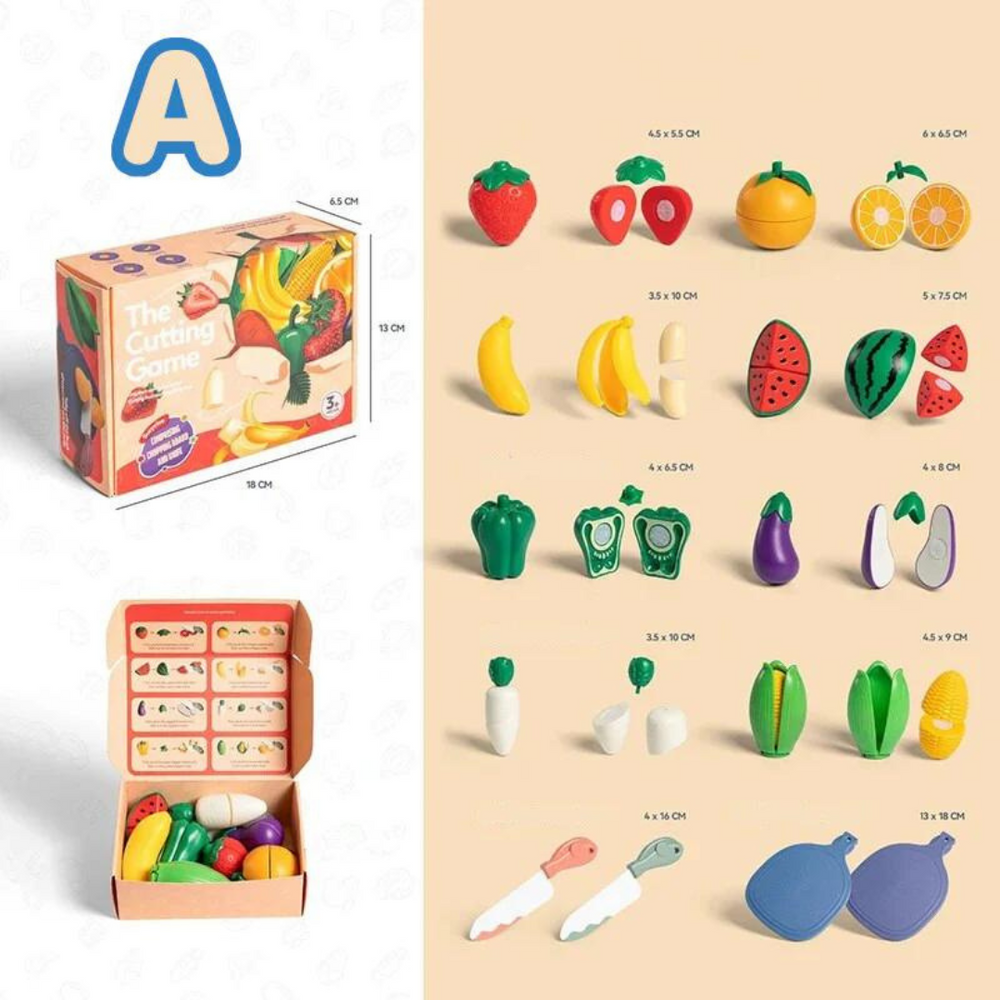 Montessori Träfruktset – Pedagogisk och Säker Lek för Småbarn