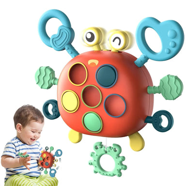 CleverCrabby™ Interaktivt Leksak för Småbarn – Stimulera Motorik & Kognition med den Glada Krabban