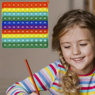 CijferPop 100 – Pedagogisk regnbågspop-leksak för förskolebarn | Lär sig räkna och matematik på ett lekfullt sätt
