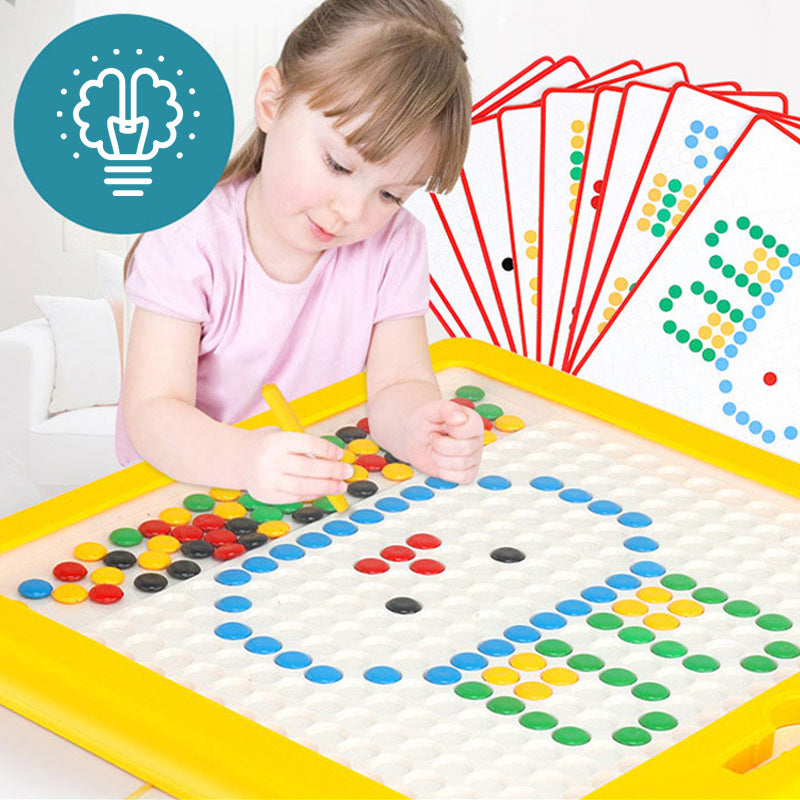 CreativBoard Magnetiskt Ritbord för Barn – Pedagogisk Leksak för Kreativitet och Färdigheter, 4–6 År