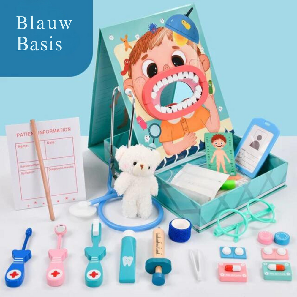 Dr. Dentist Lekset – Pedagogiskt Rollspel för Barn med Tandläkarverktyg