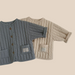 Vadderad jacka – Mila & Finn Unisex, Blå/Beige, Bomull, Storlek 0–3 år