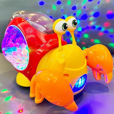 Interaktiv Musiksnigel för Bebisar | CrawlBuddy Kryptränare & Leksak med LED