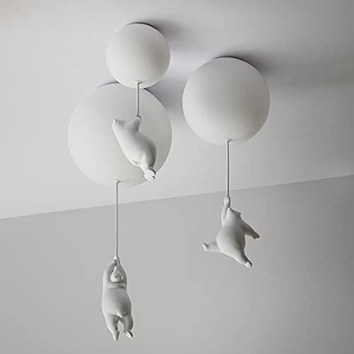 Barnrum taklampa med björnar och ballonger – stämningsfull belysning