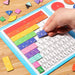 Montessori Magnetiskt Bråkpusselbok för Barn – Lär Dig Matematik Lekfullt och Interaktivt!