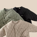 Vadderad jacka – Bonito Unisex, Beige/Svart/Grön, Bomull, Storlek 0–4 år