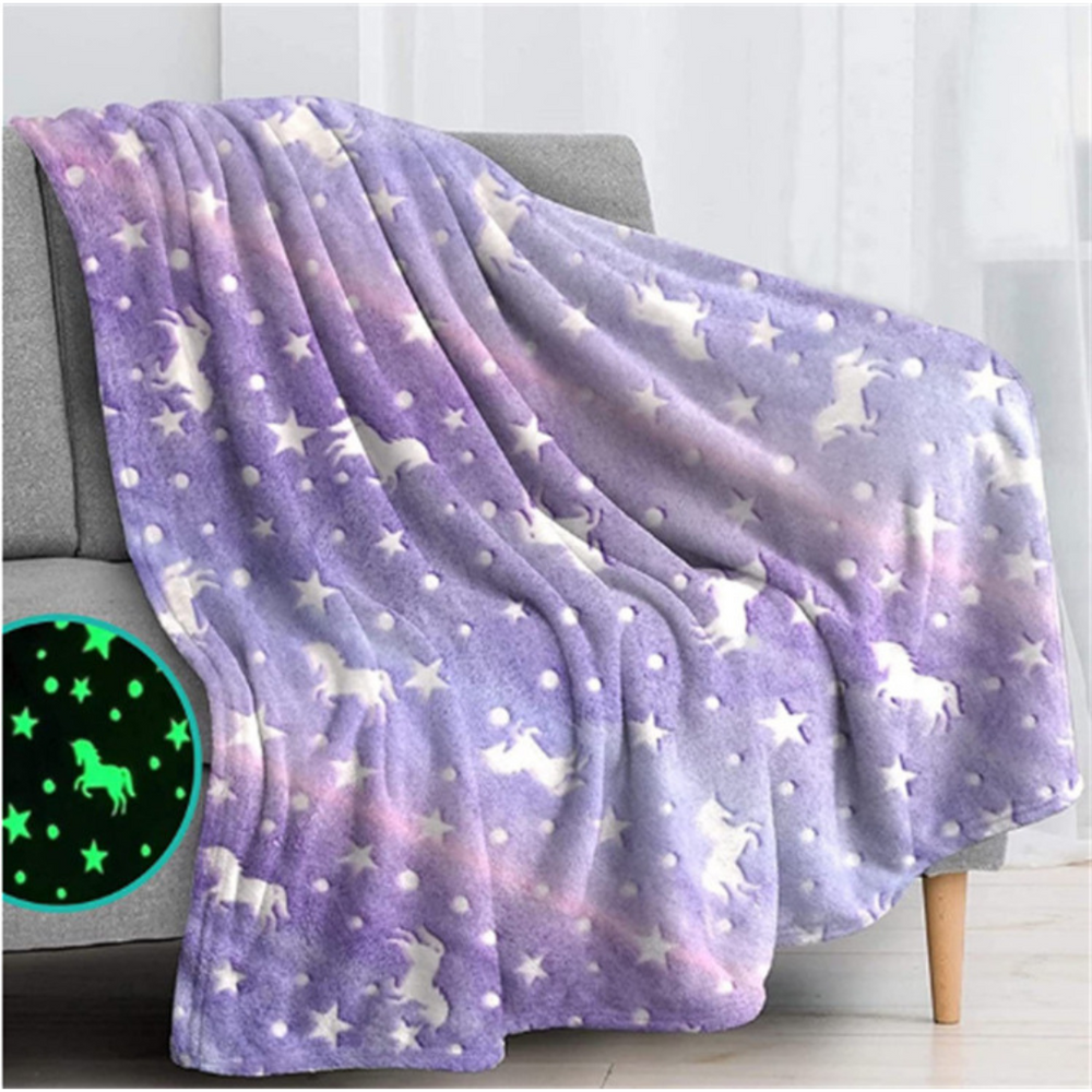 GlowNest™ Glow in the Dark Barnfilt – Mjuk & Säker för Bättre Sömn