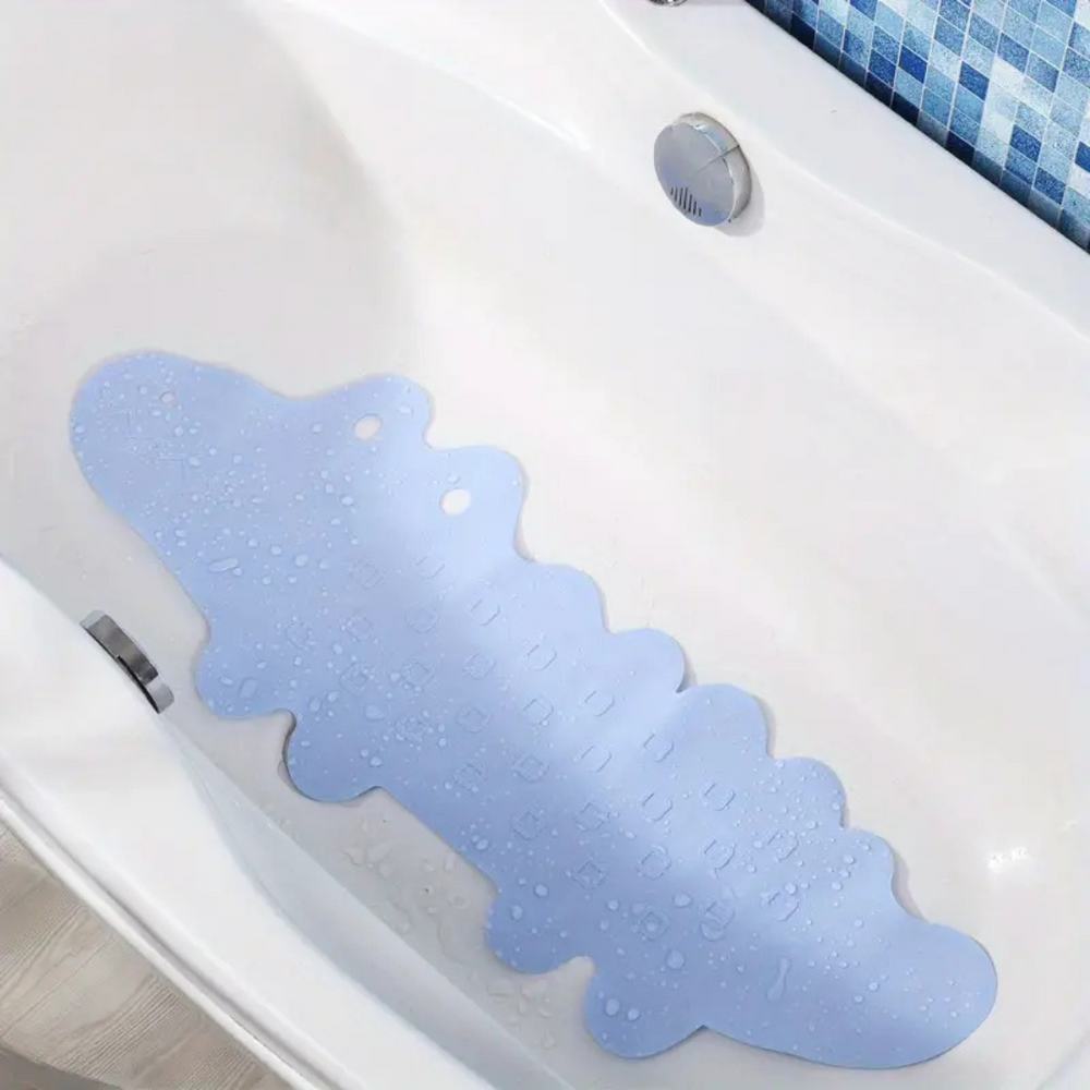 Säker Anti-Slip Badmatta för Barn | SplashSafe Krokodildesign | Stabil & Hållbar