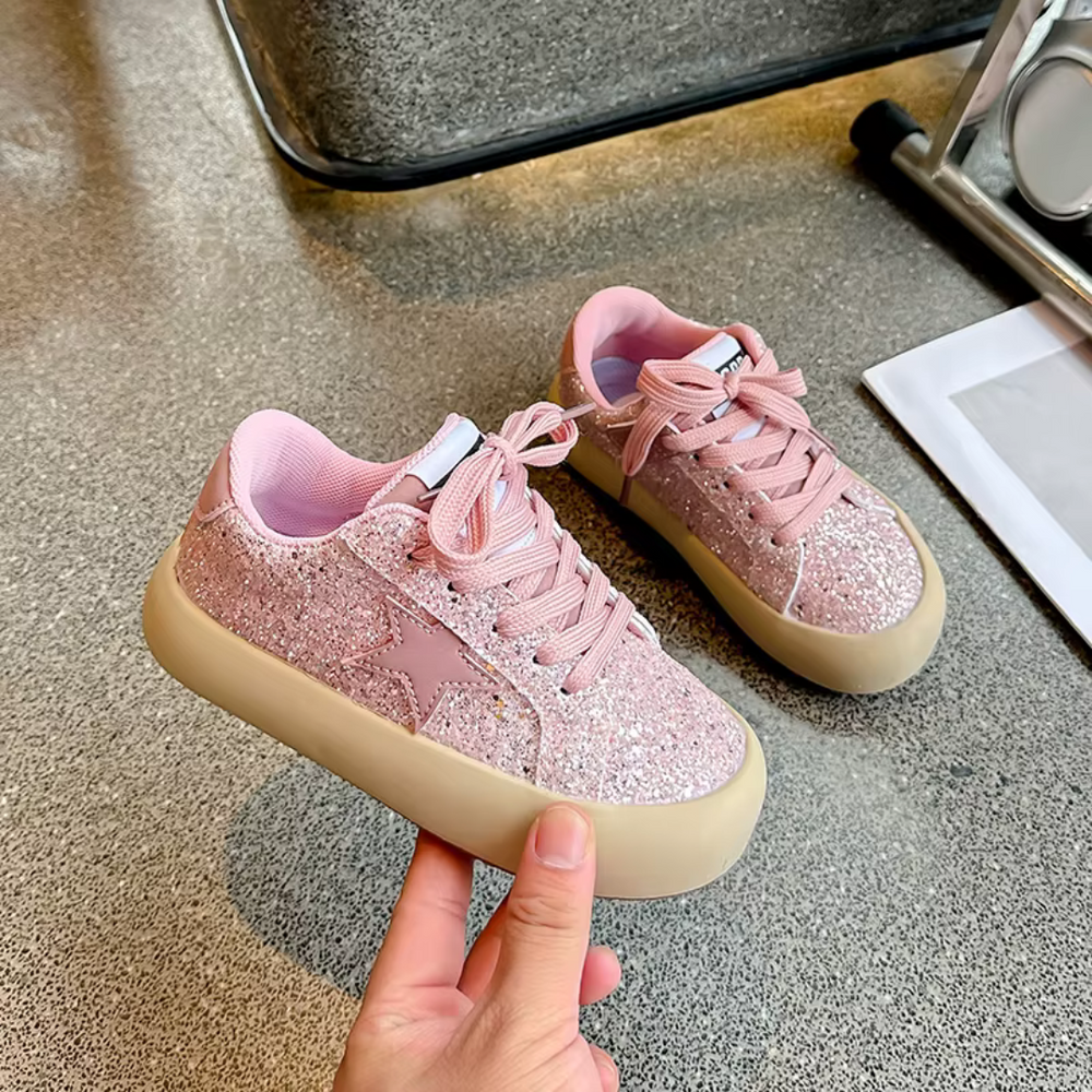 Glitter Sneakers Flicka – Bekväma & Stilsäkra Barnskor | Lumina Kids