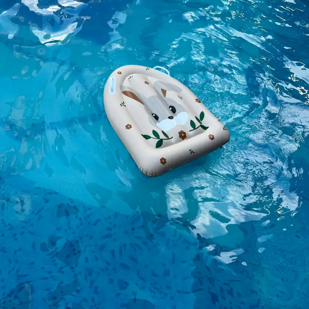 Barnens uppblåsbara surfbräda med handtag | Cartoon simbräda för strand och pool – SplashJoy