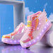 GlowSkate LED Rullskridsko Sneakers med Vingar – Flickor | Stl. 29-37