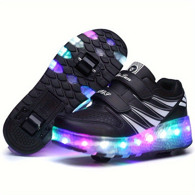 FlashRunners LED Rullskridsko Sneakers – Avtagbara Hjul | Stl. 26-35