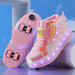 GlowSkate LED Rullskridsko Sneakers med Vingar – Flickor | Stl. 29-37