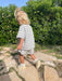 T-shirt och Shorts Sommarset – StripePlay Unisex, Svart/Grå, Bomull, Storlek 0–8 år