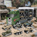 Leksakslastbil med 6 fordon, ljus och ljud – förvaringsfack, utfällbar ramp | biltransportare