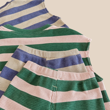 Ribb Sommarset – Little Waves Unisex, Blå/Grön, Bomull, 0–6 år
