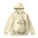 Bärjacka 2-i-1 för mamma och bebis – mjuk fleece, huva, dragkedja, fickor | babywearing-hoodie