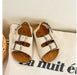 Off-White Barnflipflops – Storlek 22-30 | Bekväma & Lättviktiga | Stabil Sula & Halkfri