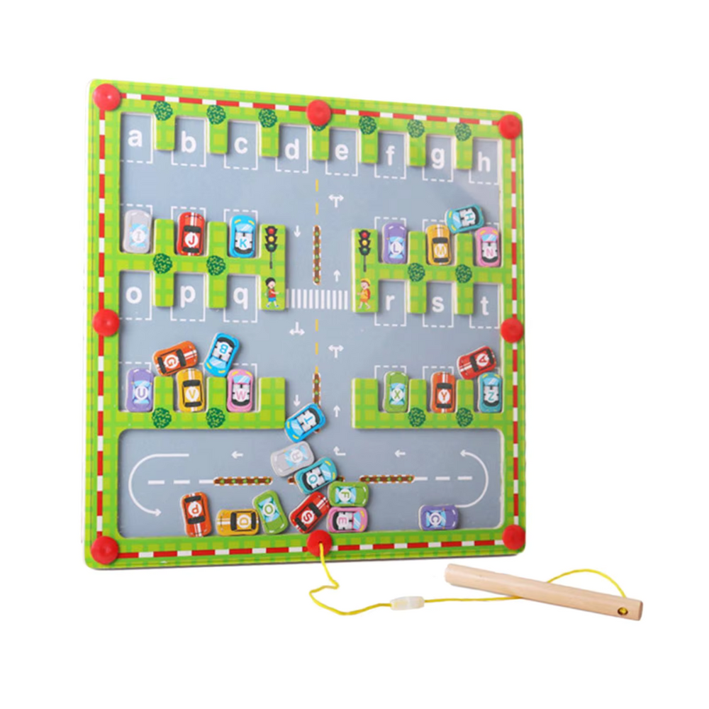 Magnetiskt Alfabet Spelbräde – Lär Bokstäver & Motorik | Pedagogiskt Montessori leksak 3+