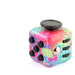 Fidget cube med 6 taktila sidor – tysta klickknappar, stålkula, fickformat | fidgetkub